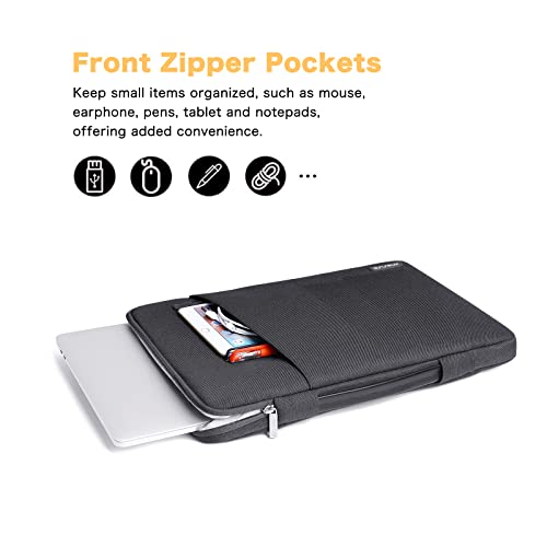 Mosiso 360 Protective Laptop Sleeve Compatible With Macbook Air 15 Inch M2 A2941 2023/Pro 16 2023-2019/Pro Retina 15 A1398, 15-15.6 Inch Notebook,Vertical Bag With Bevel Pocket&Small Case, Space Gray #TOP1