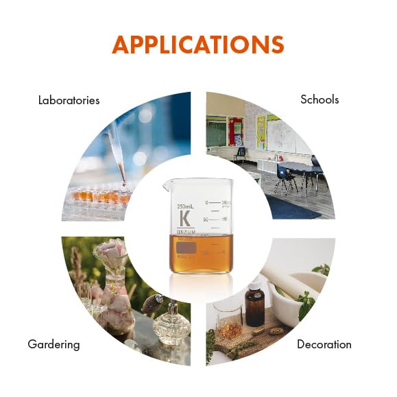 KENZIUM - Set 3 Becher Da 250 Ml + 1 Vetro Orologio In Vetro Borosilicato Per Lab - Foto 12