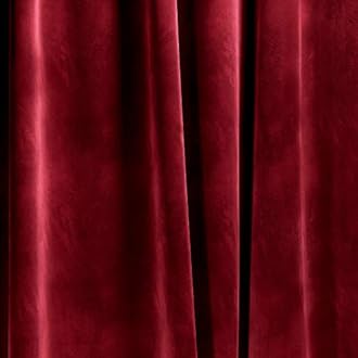 Luxury Curtain for Living Room Blackout Velvet 2 Panels Curtains Set Luxury Tassel Bedroom Curtains (Burgundy, （50W×96L）×2)