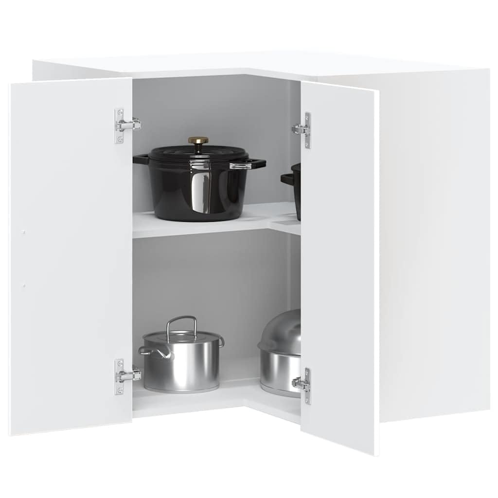 vidaXL Eckschrank Küchenschrank Lucca, weiß