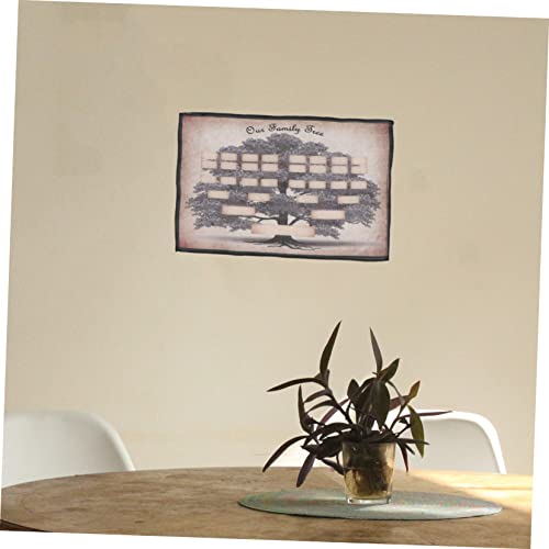 Árbol genealógico para rellenar un regalo póster familiar personalizable de aniversarios 4