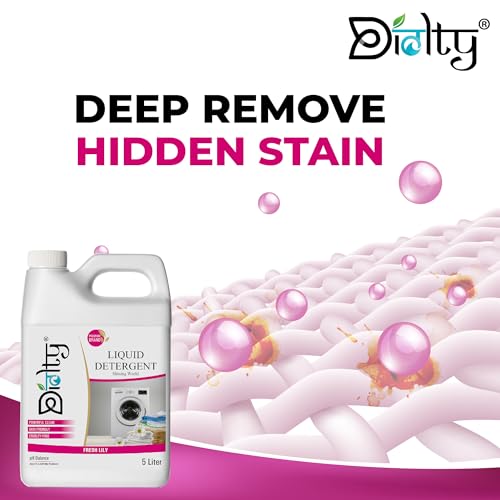 Image of Liquid Detergent 5 Litre, Liquid Detergent for Top Load & Front Load Washing Machine | Suitable For All Fabrics | Eco-friendly, Non-toxic (Pink)