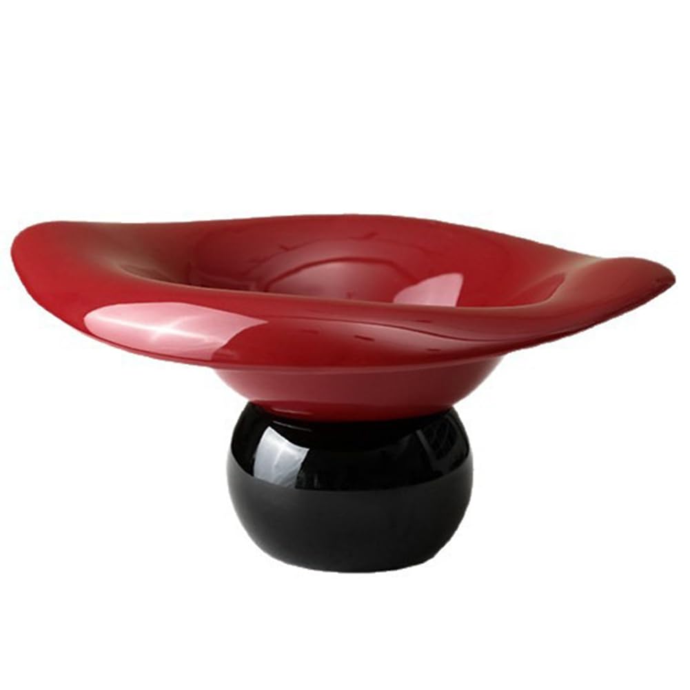 Hndhbfgrt Fruit Bowl Pedestal-Elegant Ceramic Dish Holder for Dining Table& Wedding Decorations