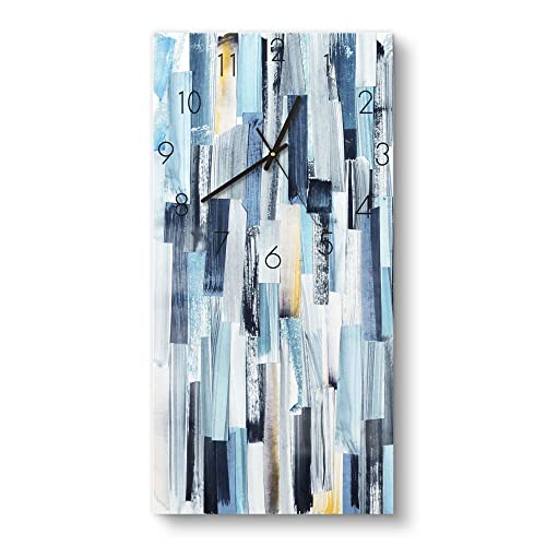 DEQORI Orologio in vetro | orizzontale 30 x 60 cm | motivo a...