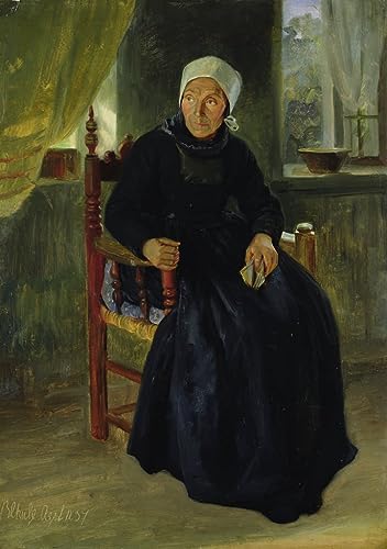 Affiche Toile une femme de Blankenese Jacob Gensler art portrait pour decoracion mural