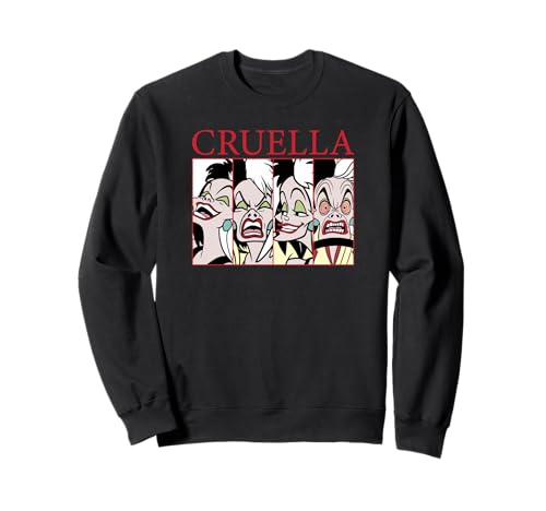 Sweat Cruella Disney Villains parfait pour vos sorties décontractées et soirées ciné