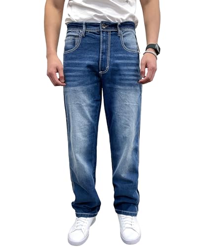 Southpole Men's Straight Relaxed-Fit Cross Hatch Denim,...