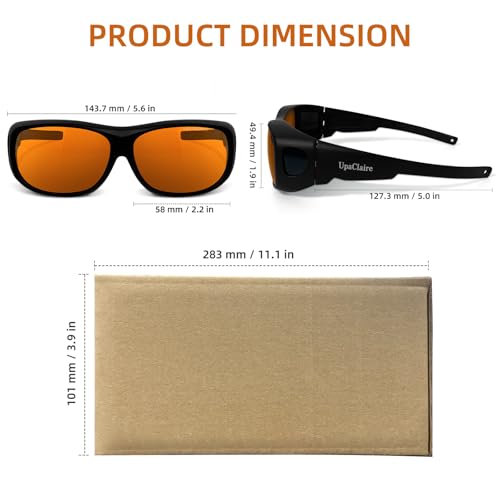 UpaClaire IPL Laser Safety Glasses 190nm-490nm Protective Goggles Anti-Fog UV400 Protection OD5+ For Ipl Pulsed Light Hair Removal Beauty Therapy 12Pcs