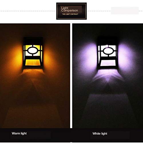 Flameer 2Pcs Solar Power Wall Light LED Lâmpada De Parede Sensor De Movimento Para Jardim Ao Ar Livr