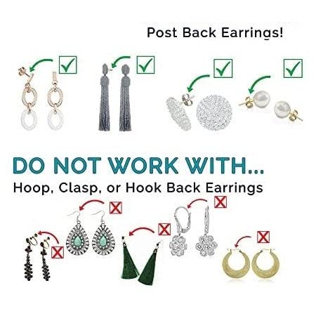Earring Lifters Earbacks for Earlobe Support, Plated