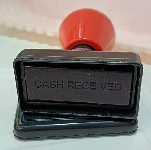 Image of ASPL SWADESHI Pre-Inked Pocket Stamp - inchCash Received inch | Self-Inking Office Rubber Stamp | Clear & Smudge-Free Impressions | Compact Design | Pack of 1
