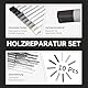 10 Stück Laminat Reparaturset mit Hartwachs & Reparaturstift für Laminat, Parkett, Vinylboden, Holz Reparaturset zur Kratzer & Lochbeseitigung, Möbelreparatur Wachsmalstifte Set für Möbel & Boden
