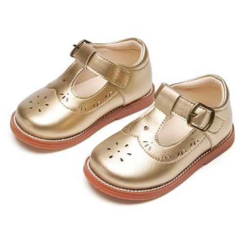Image of PHIRAMIN Toddler Girl Mary Jane Dress Shoes-Little Girl School Uniform Shoes for Wedding Party