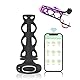 TOUNID Vibrierender Penisring 9 Vibrationsmodi APP fernsteuerbar vibrierender Peniskäfig Keuschheitskäfig Silikon vibrierendes Keuschheits Rückhaltegerät SM Extrem Bondage spielzeug für Männer Paare