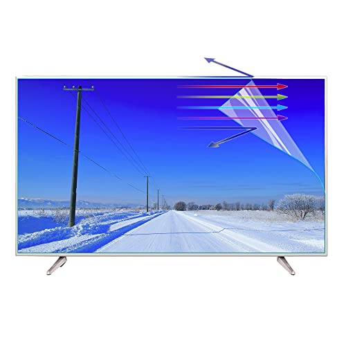 Protecteur d'écran TV anti-lumière bleue et anti-rayonnement UV pour grand écran givré 65 pouces