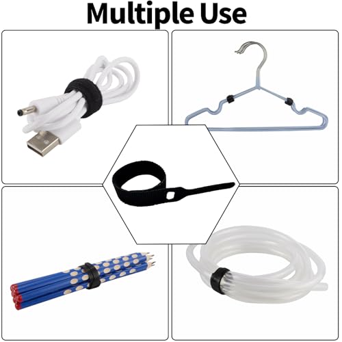 Organizador Adhesivo para Cables, 16 unidades, sujetadores negros para cables de escritorio, debajo de computadora, clips resistentes para gestión de cables en oficina en casa, TV, auto, mouse y mesita de noche miniatura 7