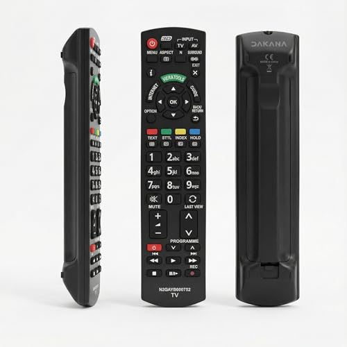 Dakana Fernbedienung für Panasonic Fernbedienung N2QAYB000752 panasonic tv vorkonfiguriert und sofort einsatzbereit