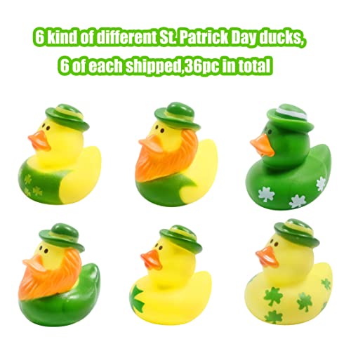 27 PCS St. Patrick's Day Rubber Ducks Baby Showers Accessories Mini 2.16" Duckies Bath Toys for Kids Girls Boys St. Patrick's Day Party Favors Gift Exchange (St. Patrick's) - Image 3