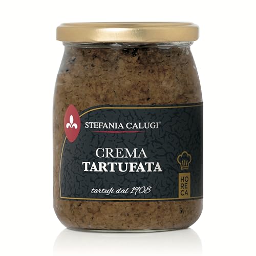 Stefania Calugi - Crema Tartufata Nera 500g – Salsa al Tartufo Pronta Gourmet | Condimento per Pasta, Risotti, Crostini – Made in Italy – Senza Glutine – Ricetta Pluripremiata