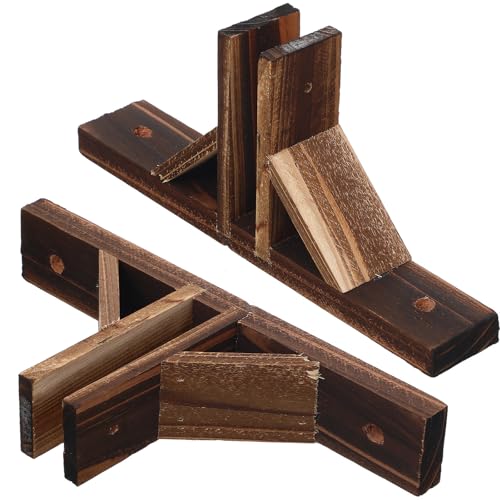 Soportes de madera para vallas jardín base pequeña anclaje suelo postes cercados