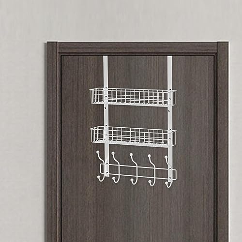 Porte-serviettes de porte solide anti-perçage pour petits espaces - 7