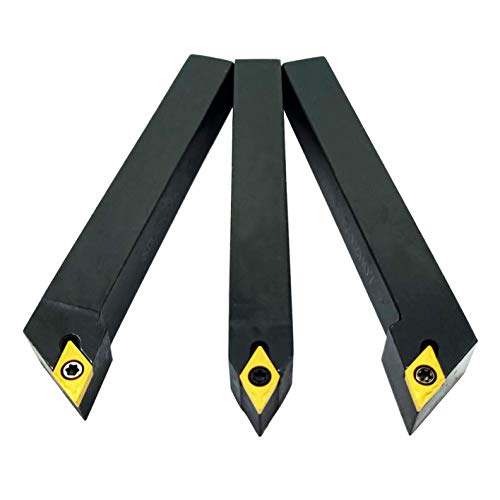 3pcs 1/5,1 cm attrezzo Indicizzabile tornitura CNC tornio carburo set SDNCN1212H07 + SDJCL1212H07 + SDJCR1212H07 con 3pcs dcmt21.51 Indicizzabili carburo tornitura inserire