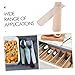 ROMISBABA Caja de Cubiertos Portátil con Tapa Organizador Plástico para Vajilla Almacenamiento Reutilizable para Camping Escuela y Oficina Estuche Compacto para Imagen de ROMISBABA Caja de Cubiertos Portátil con Tapa Organizador Plástico para Vajilla Almacenamiento Reutilizable para Camping Escuela y Oficina Estuche Compacto para