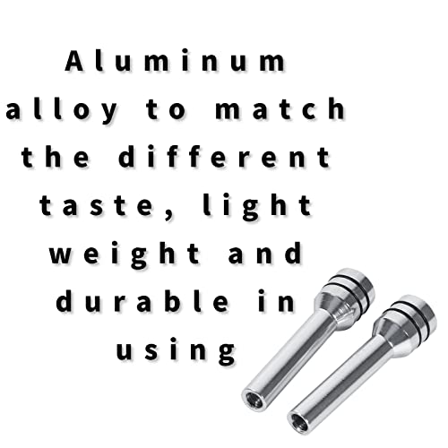 Image of Door Lock Switches, 2Pcs Universal Car Truck Aluminum Interior Door Lock Knob Pins Cover(Silver)