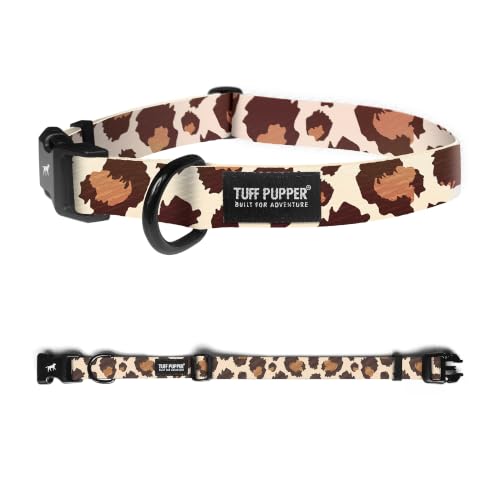 Image of Tuff Pupper Premium Adjustable Dog Collar, Stylish Pattern Collars Designed in USA, Quick Release Buckle, Urban Jungle Small (0.7 Inch Wide x 8-12 Inch Neck)