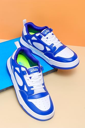 Image of ATHCO mens Og Sneaker|Memory Foam Comfort|Laceup|Casual Shoes for Men|Soft Trendy Shoes For men|Fashion Sneaker|Genz|Millennials|Alpha|Footwear|Lightweight|EasyCare|Comfortable|Dailyuse|Extrasoft|SlipResistant|Durable|EasyCare|Shoes For Men's & Boy's