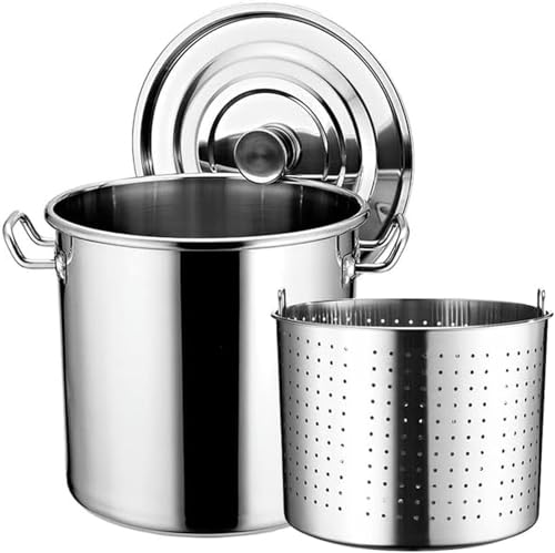 Olla para cocinar a fuego lento mariscos y cangrejos en acero inoxidable