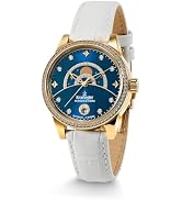 Kronsegler Einstein - Relativity Rosé Weiß - Herrenuhr Automatik | Automatikuhr 43mm mit Saphirglas | Gangreserveanzeige, Lederband