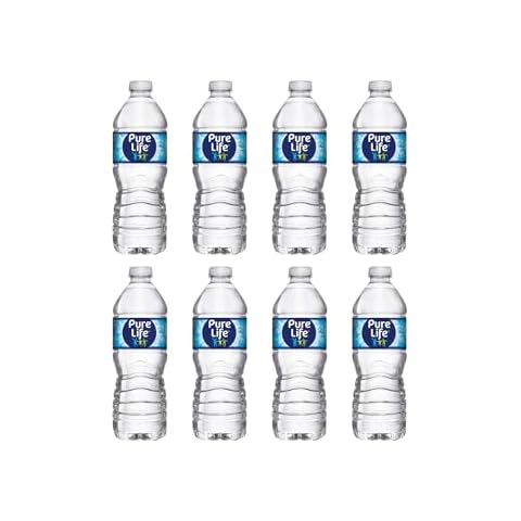 Pure Life Natural Purified Drinking Water, 16.9 Fl Oz, 8 Ct (Total of 135.2 Fl Oz) – Eco-Friendly Bottled Water for Halloween Parties, Goodie Bags, and Kids Snacks Cover