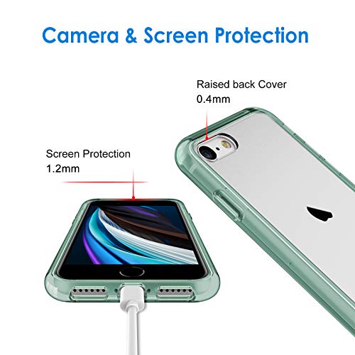 Image of JETech Case for iPhone SE 3 /2, iPhone 8 /7, Anti-Yellowing, Midnight Green