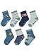 Sterntaler Baby Jungen Baby Socken Söckchen 7er Box - Socken Baby, Babysöckchen, Babysocken - aus Baumwolle - mittelblau, 18