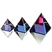 H&D HYALINE & DORA Crystal Pyramid Glass Paperweight Art Decor Ornament with Gift Box 2”H(Rainbow Color)