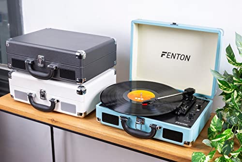 Fenton RP115C Platine Vinyle Vintage avec Valise de Rangement – Noir, fonctionnalité Bluetooth, Tourne Disque avec Haut… - Les Beatles, Paul McCartney, John Lennon, RIngo Starr, George Harrison Fenton RP115C Platine Vinyle Vintage avec Valise de Rangement - Noir, fonctionnalité Bluetooth, Tourne Disque avec Haut… – Image 8