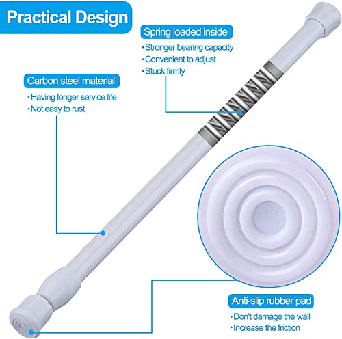3 pezzi Bastoni di tensionamento per tende Estensibili Asta di tensionamento per tende, armadi, guardaroba, allungabile da 42 a 70 cm, senza forare e senza colla - Image 7