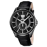 Diamètre du boîtier : 44 mm JAGUAR Montre Homme J685/1, Noir, Bracelet