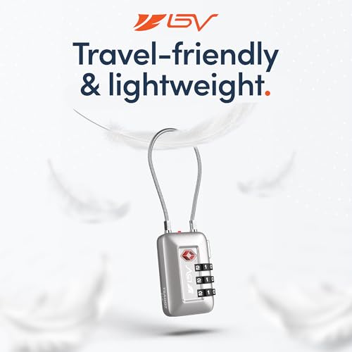 image for BV TSA Accepted Luggage Travel Lock, Set-Your-Own Combination Lock for