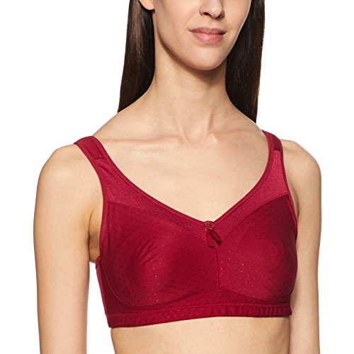 Enamor Non-Padded Wirefree Full Coverage Bra (FB12_Masai_38DD) Red