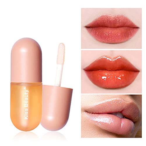 Lip Plumper, Derol Natural Lip Enhancer, Lip Plumping Lip Gloss, Lip Care serum, Hydrating & Moisturizing Clear Lip Gloss, Tingling Lip Plumper Fuller, Promote Full Sexy Soft Lips, 3 mL