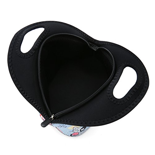 Neoprene Reusable Insulated Lunch Bag School Office Outdoor Thermal Carrying Gourmet Lunchbox Lunch Tote Container Tote Cooler Warm Pouch For Men,Women,Adults,Kids,Girls,Boys (Cute Panda) #TOP3