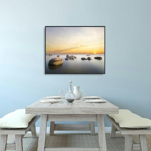 Interrupteur de sécurité électrique couvert par tableau déco mural moderne de 50x40 cm