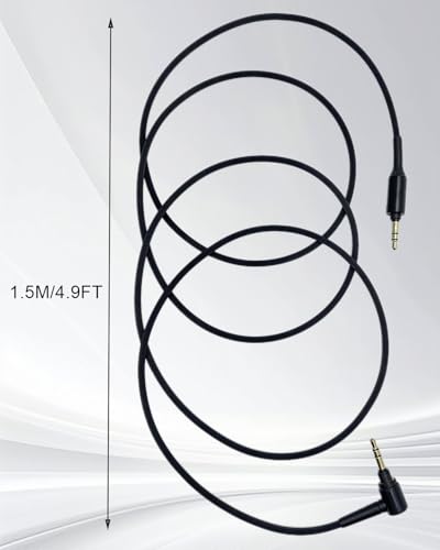 Cable de audio auxiliar Jack 3.5mm 1.5 m negro miniatura 5