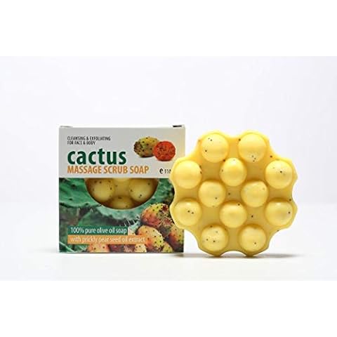 Olive Spa Cactus Massage Scrub Soap 110g Cover