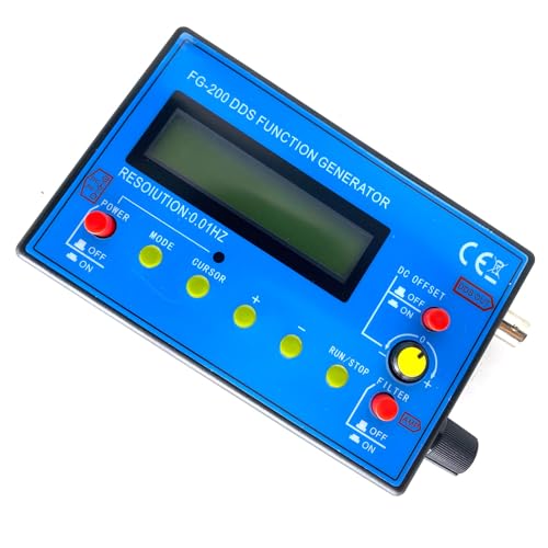 Image of FG-200 DDS Function Signal Generator 0.01Hz -500Khz Frequency Counter Signal Source Module Sine+Square+Sawtooth Waveform