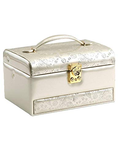 Preisvergleich Produktbild Giow Schmuckschatulle pu Leder Retro abschließbar weiblichen Haushalt Halskette Ohrringe Sammlung Box