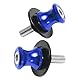 GIDIBII M8*1,25 Ständeraufnahme, Schwingenschutz Schwingenadapter Ständer Bobbins Spool Racingadapter Kompatibel mit S1000RR Honda Kawasaki Suzuki (Blau)