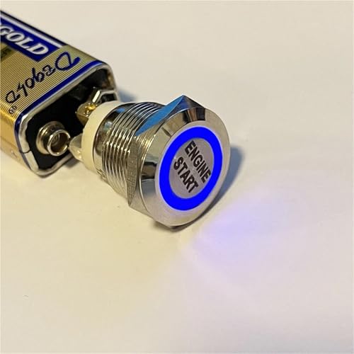 Interrupteur électrique à LED résistant aux vibrations avec borne à 4 vis 19mm